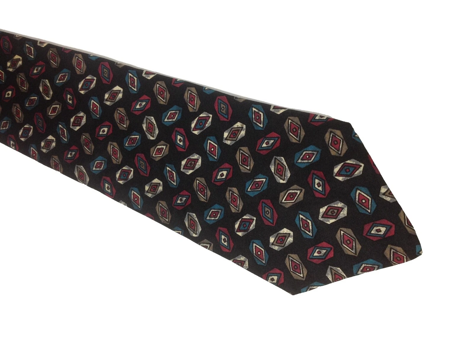 Lazos Benchmark geométrico 100% Seda para Hombres