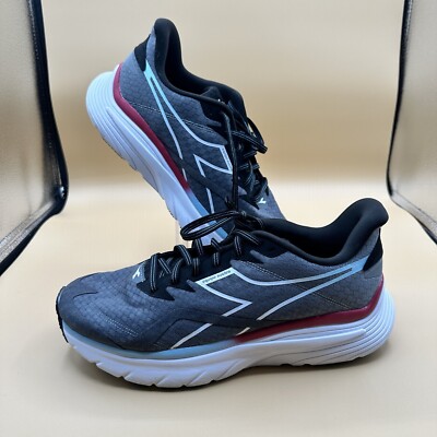 Diadora Mens Equipe Nucleo D0487 Gray Running Shoes Sneakers Size 10.5 Excellent