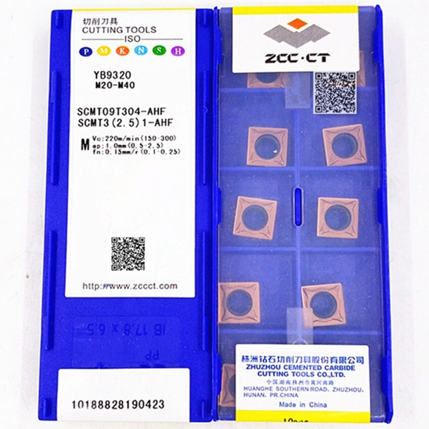 10pcs SCMT09T304-AHF YB9320 SCMT32.51 ZCC.CT CNC blade Carbide
