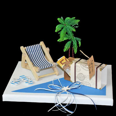 BaiDekun Geldgeschenk Set - Schlüsselanhänger & Holz Geldbörse Mit Weltkarte