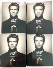 Lot Of 4 Mont Blanc Legend Eau de Toilette Spray Mini Sample For Men 1.2ml/.04oz