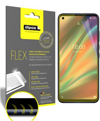 2x Schutzfolie für Wiko View5 inkl. Rundung 3D Full Cover Flex Folie Display