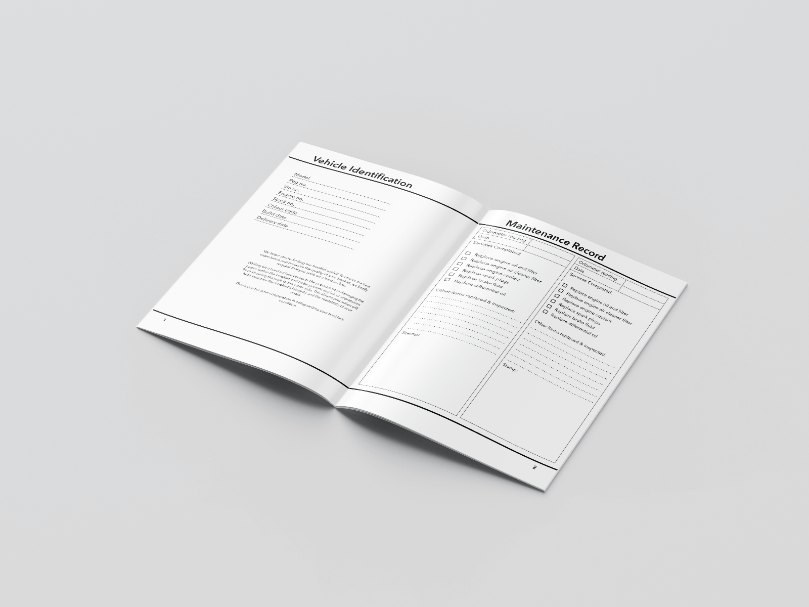 vehicle-service-book-car-maintenance-record-book-ebay-australia