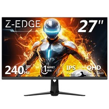 Z-EDGE UG27QS 27" 2K QHD 2560 x 1440 240Hz 1ms IPS Gaming Monitor, 400cd/m 