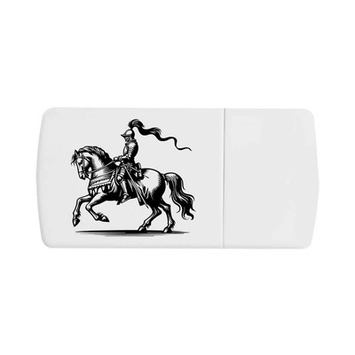 Pillendose ''Ritter zu Pferd'' mit Tablettenteiler (PI00035951)