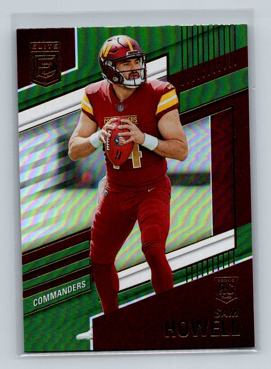 Sam Howell 2022 Donruss Elite Green #104 RC Washington Commanders