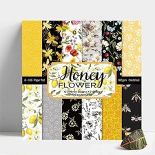 Scrapbook Pad 6x6, 24 Sheets Vintage Floral Designs for DIY Projects