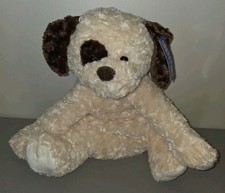 Toys R Us Plush Dog Floppy Brown Cream 15" Sitting Puppy 2012 with Tag