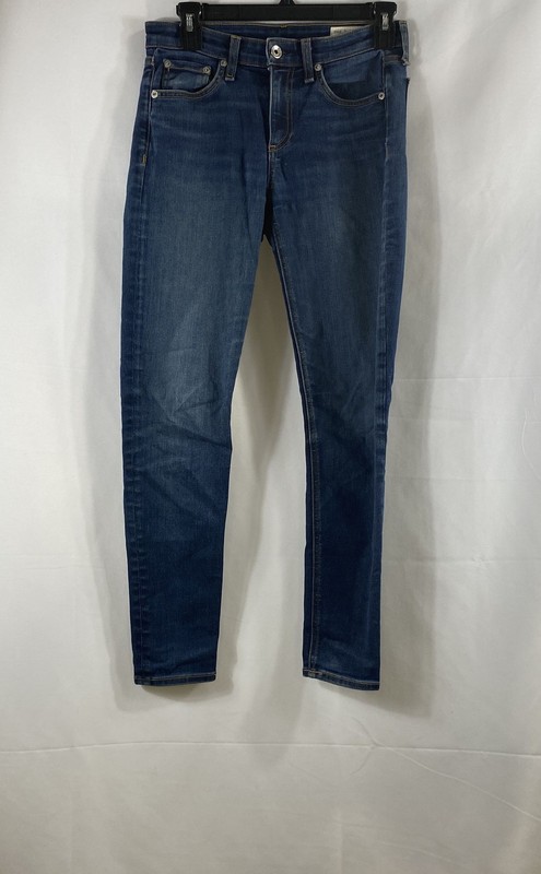 Rag & Bone Women's Bedford High Rise Skinny Stretch Jeans Blue Size 25
