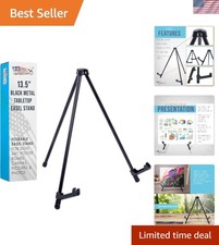 Foldable 13.5" Easel with Non-Skid Feet - Perfect for Art Sign Presentations