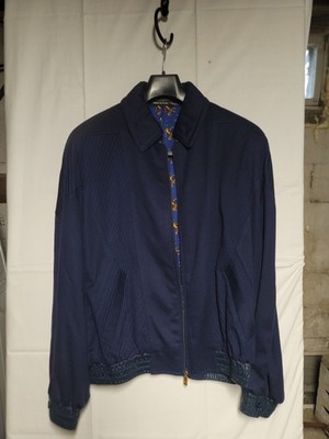 Beautiful Zilli Cashmere Jacket Blue w/ Garment Bag, 2 Collars