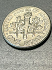 1989 D Roosevelt dime struck thru grease  IN We In We God We Trust — photo 5