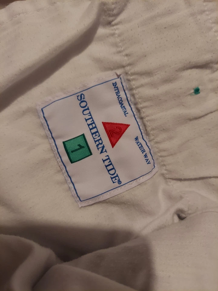 Pantalones Cortos Para Hombre Southern Tide Caqui 34 Gris Algodón Chino Elástico Foto 3 de 4