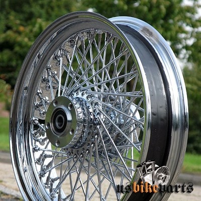 18x3,5 vorne 80 Speichen Felge 2x Flansch 3/4'' passend für Harley-Davidson