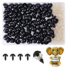 XKDOUS 16mm Safety Eyes, 200pcs for Crocheting, Crochet Eyes