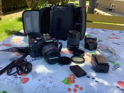 Olympus EVOLT E-420 10,0 MP Digitalkamera - Schwarz (Kit mit 14-42mm Objektiv)