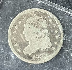 1835 CAPPED BUST SILVER HALF DIME ~VG  ~NICE OLD COIN~
