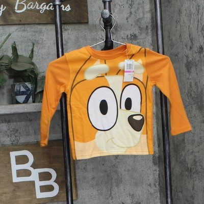 Hybrid Apparel Bingo Kids Girls Long Sleeve Shirt 2YBLY0040 Orange 2XS