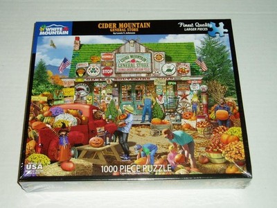 Lewis T Johnson White Mountain Jigsaw Puzzle Cider Mountain General Store NIB