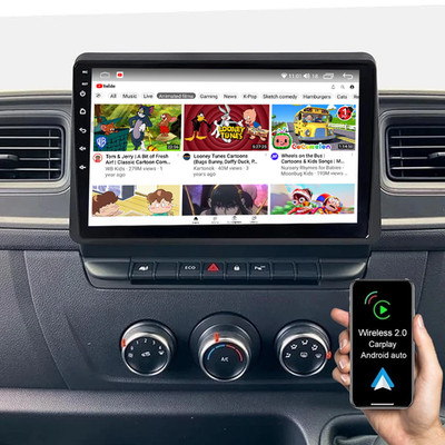 For Renault Master 2019-2023 Car Radio Carplay Multimedia Stereo Navi GPS Video