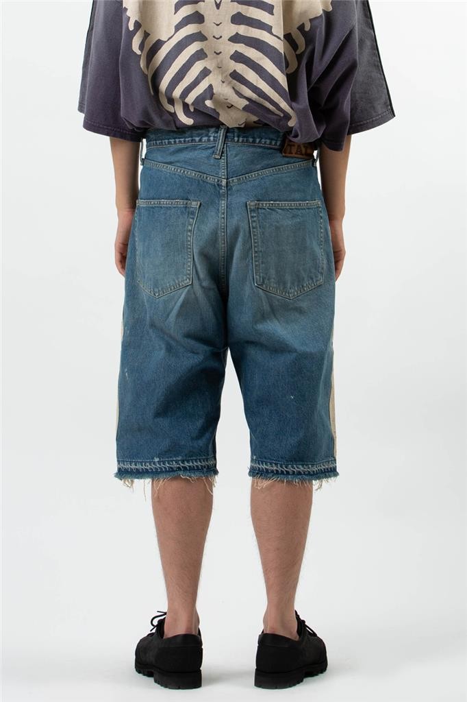 KAPITALデニム bone shorts 5ショーツ BONE ボーン 半ズボン長めデニム