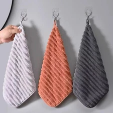 1pc Absorbent Quick-Dry Hand Towel for Kitchen and Bathroom multipurpose