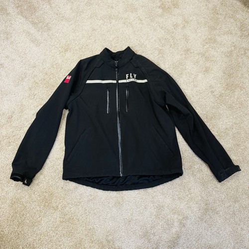 Fly Racing Patrol Series Mens Blck Softshell Jacket Large Zip Up Moto Outdoor XL