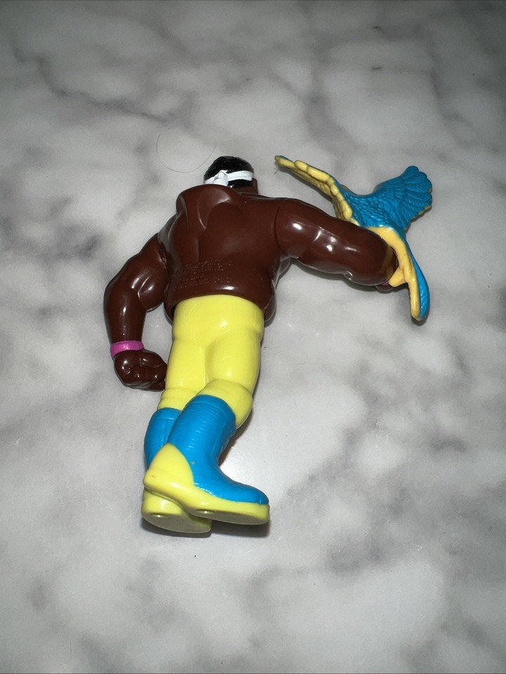 Figurine WWF Hasbro Koko B. Ware Avec Frankie Le Perroquet - 1991 - Vintage