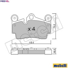 BRAKE PAD SET DISC BRAKE 22-0655-0 FOR VW AUDI PORSCHE BMV/AZZ/BKJ/BMX 3.2L 6cyl