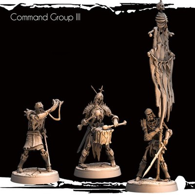 Monolith Arts - Skeletons - Command Group #3 - DnD/TTRPG Figur/Miniatur