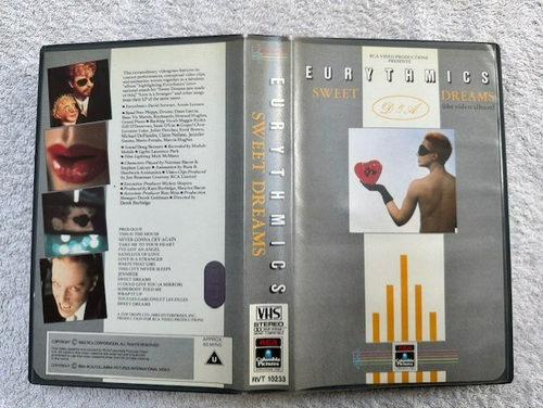 Eurythmics Sweet Dreams Music PAL VHS, Excellent Condition - Picture 3 of 7