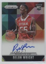 2015-16 Panini Prizm Rookie Signatures Silver 20/25 Delon Wright #RS-DW Auto 4l3