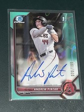 2022 Bowman Draft Chrome Andrew Pintar AQUA LAVA /199 AUTOGRAPH