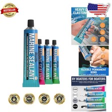Exceptional White Marine Sealant - Waterproof, High-Temp, Flexible, Sandable