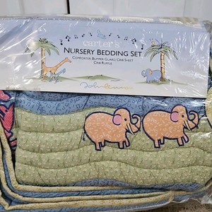 John Lennon “Musical Parade” Nursery Bedding Set: Comforter, Sheet, Crib Ruffle