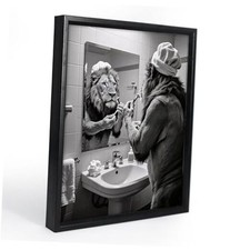 CGSIETE funny bathroom wall art,Bathroom Picture Wall Decor, Black and White8