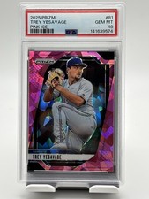 2025 Panini Prizm - Trey Yesavage #81 Pink Ice Prizm (RC) PSA 10 POP 1