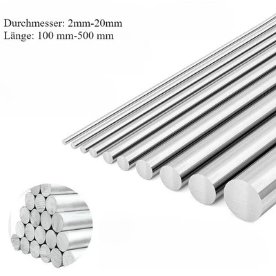 Aluminium Rund Rundmaterial Aluminiumstange Ø3-20mm Alu Stange Alu Rund AW-6063 - Bild 1 von 3