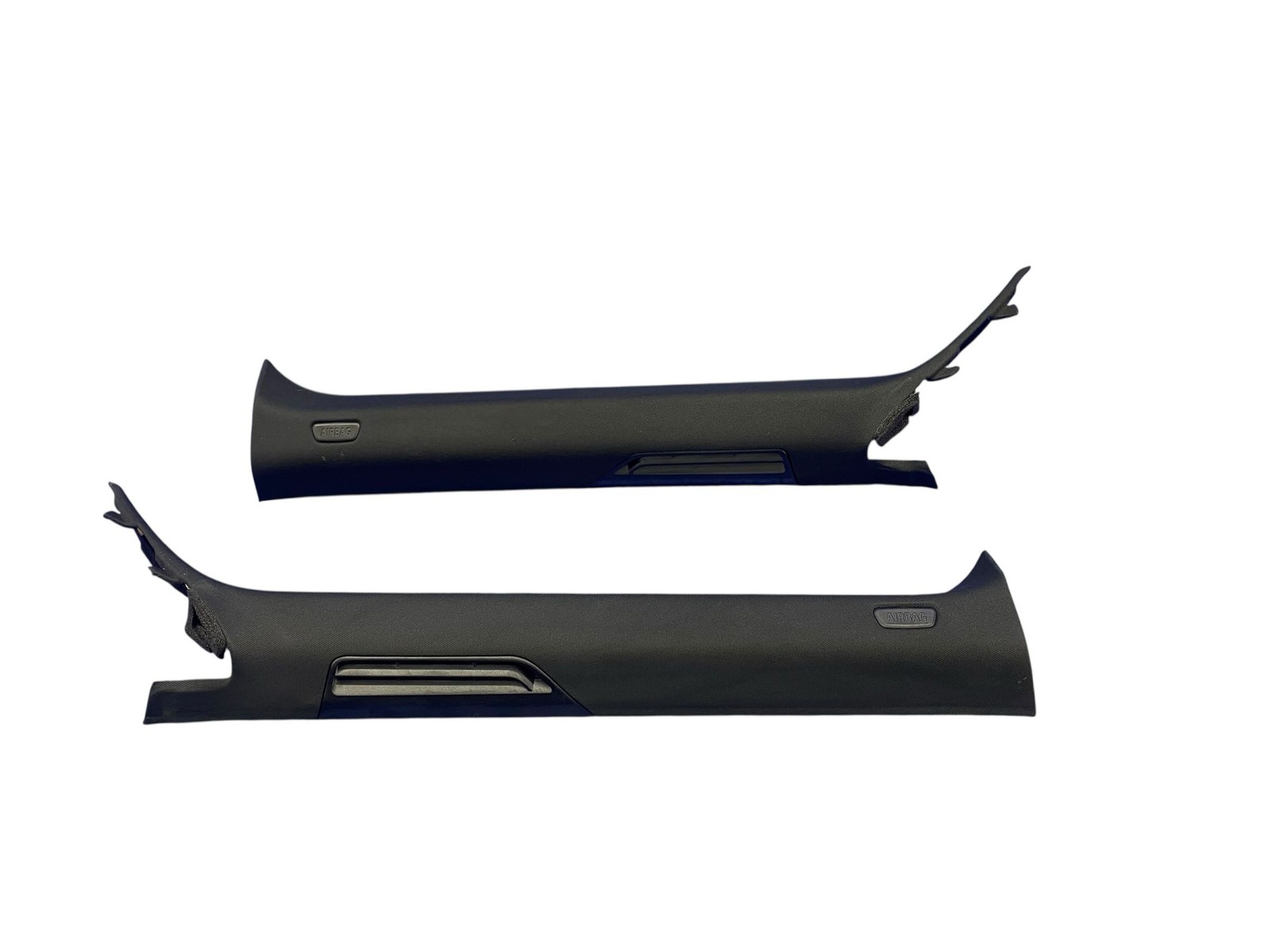 2014-2019 BMW I8 FRONT LEFT RIGHT A PILLAR TRIM COVER SET BLACK 7350793 7350794
