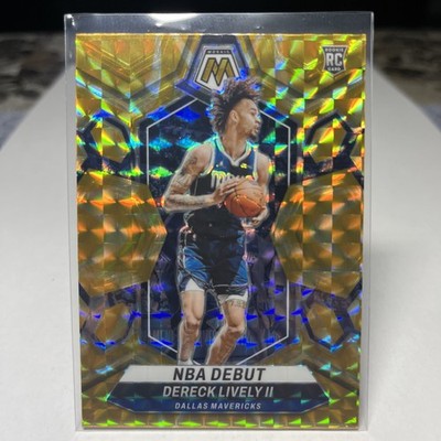 2023-24 Panini Mosaic - #265 Dereck Lively II NBA Debut Reactive Yellow Mavs