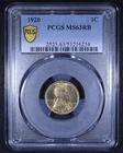 1920 Lincoln Wheat Cent - 1c PCGS MS63 RB - Red Brown - PCGS Gold Shield