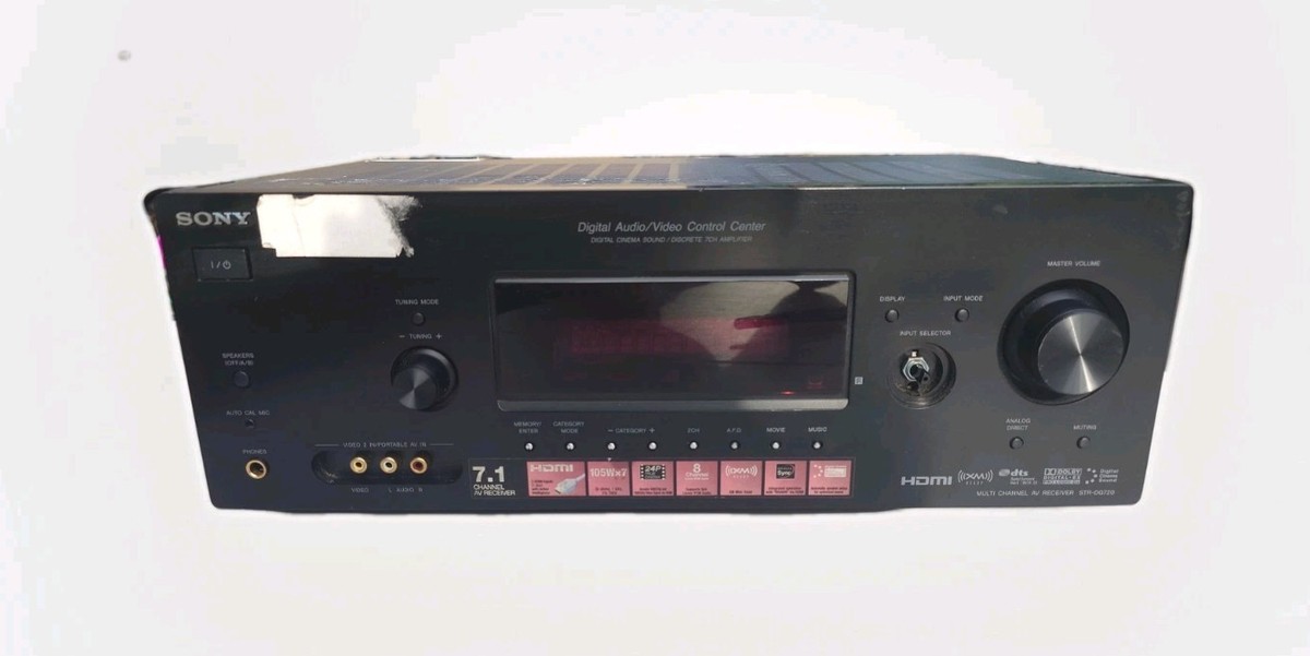 Sony STR-DG720 7.1 Channel HDMI AV Receiver - Black - Untested