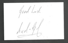 Andy Gray - ASTON VILLA, EVERTON & WOLVES - Signed White Card