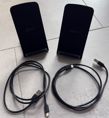 Seneo 2x kabellose Ladestation, 15W USB-C Wireless Charger, 7,5W Schnellladung