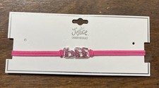 JUSTICE BFF Pink Sparkle Choker Necklace