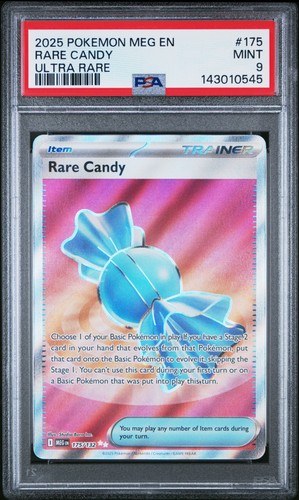 Rare Candy graded PSA 9 for sale on eBay