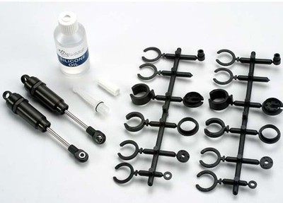 Traxxas 1/10 Rustler 4x4 VXL * Front Big Bore Long Shock Set, Hard Anodized