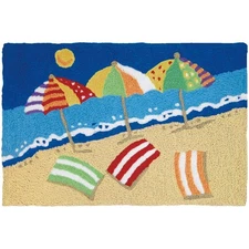Modern Indoor/Outdoor Mat Home Comfort Rugs 20" X 30" Rectangle Beachy Keen