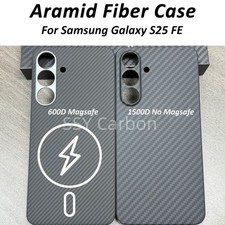 Real Carbon fiber Magsafe Case For Samsung Galaxy S25 FE Magnetic cover