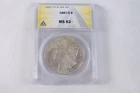 NobleSpirit Morgan SILVER Dollar 1887-O ANACS Ms 62 Semi-KEY FROSTY